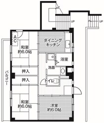 ビレッジハウス田谷1号棟 (203号室)の物件間取画像